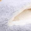 Plush Cat Cave Bed with Removable Cushion view 4