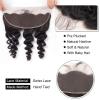 Brazilian Human Hair Extensions, 10–40 in Loose Wave Bundles with Lace Closure view 3