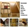 Kotatsu Table, Japanese Tatami Coffee Table Set with Heater, Dark Brown, 80 x 120 x 41 cm view 4