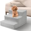 Dog Stairs with Removable, Washable Zippered Cover and High-Density Faux Fur for Beds and Sofas view 1