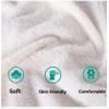 Dark Green Moon Fleece Blanket, Soft Washable Throw, 150 x 180 cm view 2