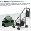 3-in-1 Pet Travel System with Carrier, Car Seat and Stroller, Blue view 4