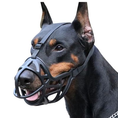 Secure Dog Muzzle, Size 5, Allows Panting and Drinking, for Long-Nosed Dogs