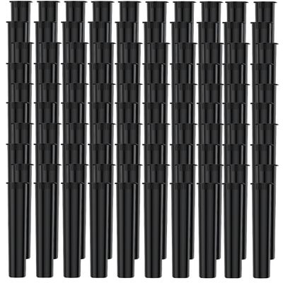 Urekt 116 mm King-Size Storage Tubes, Black, 100-Pack