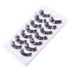 Angoily 7 Pairs of Curled Colored False Eyelashes view 1