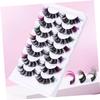 Angoily 7 Pairs of Curled Colored False Eyelashes view 2