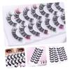 Angoily 7 Pairs of Curled Colored False Eyelashes view 3