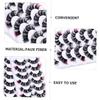 Angoily 7 Pairs of Curled Colored False Eyelashes view 4
