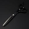 CrEev 6-Inch Professional 440C Steel Hair Cutting Scissors, Gemstone Black, Set view 2