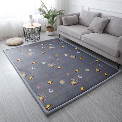 Single Tree Forest Soft, Non-Slip Premium Kids' Rug, Gray Starry Sky, 130 × 160 cm