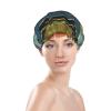 Rainbow Shower Cap for Women, Waterproof and Reusable view 3
