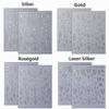 CHANGAR Moon and Star Nail Stickers, 8 Sheets, Laser Gold and Silver view 2
