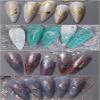 CHANGAR Moon and Star Nail Stickers, 8 Sheets, Laser Gold and Silver view 3