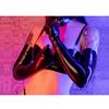SALANSEX 100% Latex Rubber Gloves, Black, Large view 4