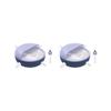 2-Piece Silicone Milk Bowl Set for Puppies and Kittens with Silicone Nipples, Purple, 11 × 15 cm view 1