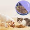 2-Piece Silicone Milk Bowl Set for Puppies and Kittens with Silicone Nipples, Purple, 11 × 15 cm view 2