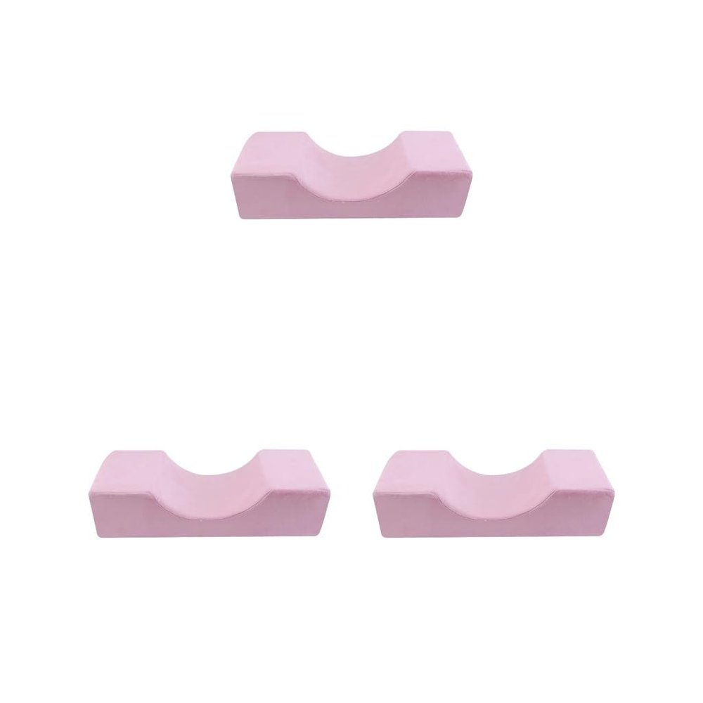 Leisurealeaneag Eyelash Pillow Neck Support, Pink, 3 Pieces