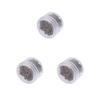 3 Sets of 500 3 mm Silicone-Lined Micro Nano Rings for I-Tip Hair Extensions, Brown view 1