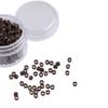 3 Sets of 500 3 mm Silicone-Lined Micro Nano Rings for I-Tip Hair Extensions, Brown view 4