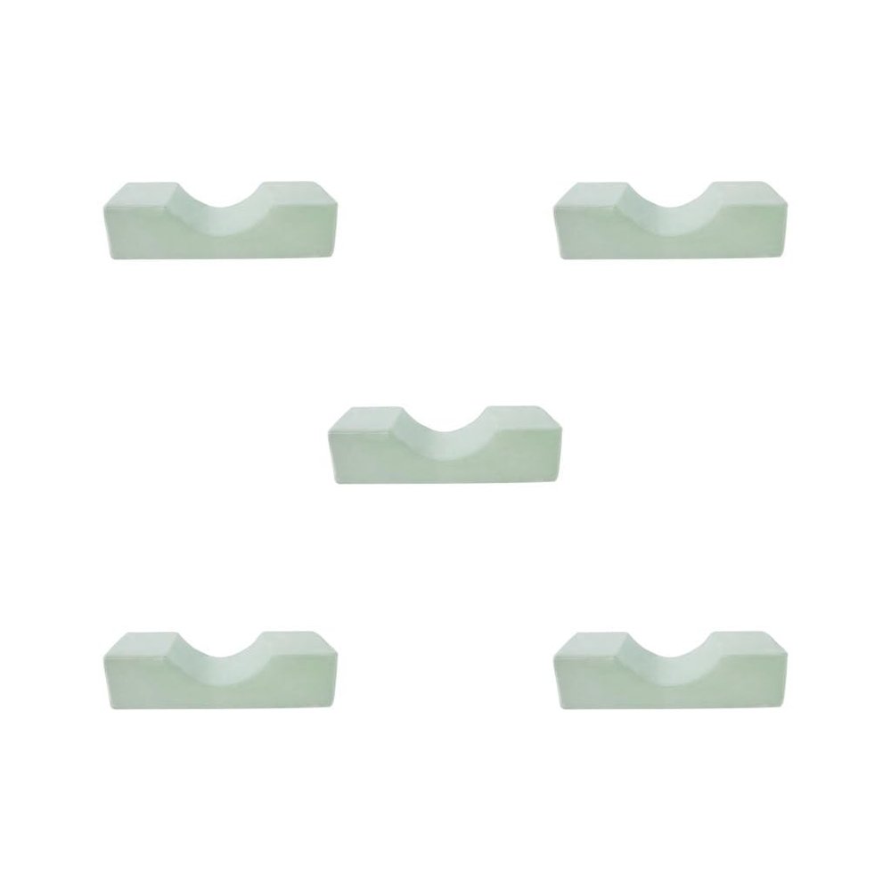 Leisurealeaneag 5-Piece Eyelash Pillow Neck Support, Comfortable for Eyelash Extensions and Makeup, Green