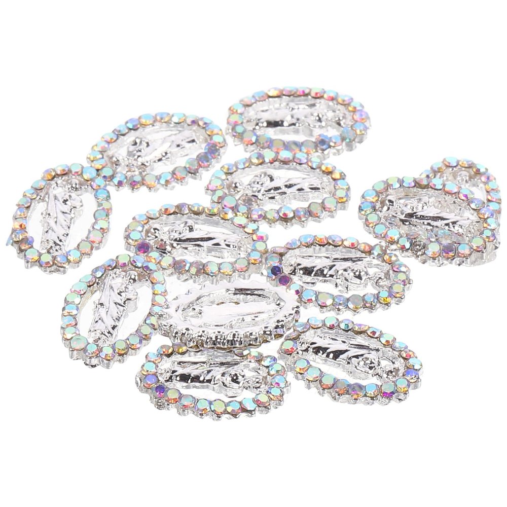 VINTORKY 12-Piece Jesus Nail Art Charms for Unique Nail Designs
