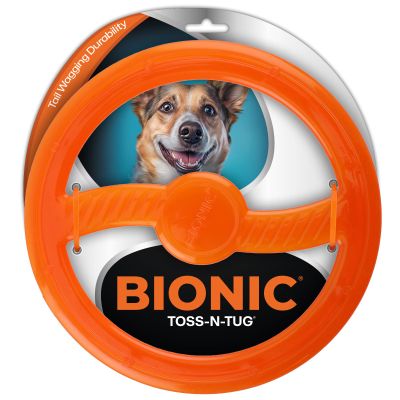 Bionic Toss-n-Tug Ring, Durable Dog Toy, 8.9in