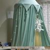 DOTBUY-SHOP Baby Round Canopy Mosquito Net with Pom-Pom, Beige view 4