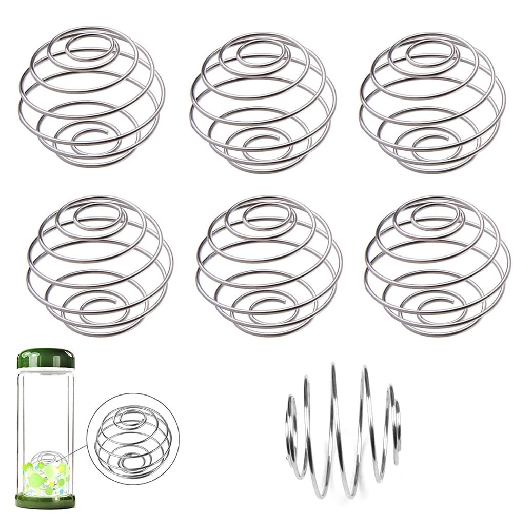 6-Piece Stainless Steel Protein Shaker Ball Set for Sports & Fitness