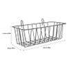 Hanging Rabbit Hay Feeder, Space-Saving, Iron, Black view 2