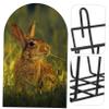 Hanging Rabbit Hay Feeder, Space-Saving, Iron, Black view 3