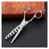 CrEev 5.75-Inch Texturizing Trimming Scissors, 6-Tooth Thinning Shears view 2