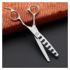 CrEev 5.75-Inch Texturizing Trimming Scissors, 6-Tooth Thinning Shears view 3