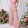 Women's Sequin High-Waisted Wide-Leg Pants view 2