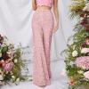 Women's Sequin High-Waisted Wide-Leg Pants view 3