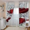 MAYNUO 3D Red Rose Blackout Curtains for Kids' Room, 140 x 160 cm view 3
