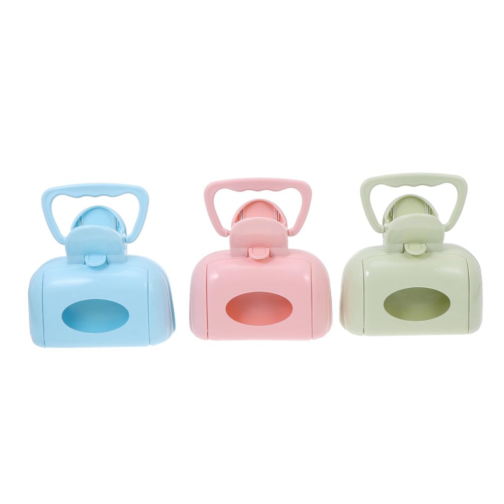 3-Piece Plastic Dog Waste Pickup Tool for Outdoor Use
