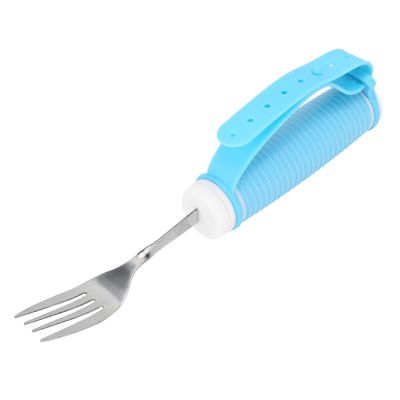 ANKROYU Flexible Rotating Feeding Fork, Stainless Steel Self-Feeding Utensil for People with Disabilities and Older Adults