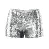 Duohropke Women's Sequin Stretch Hot Pants for Festivals, Dance, Raves and Parties view 1