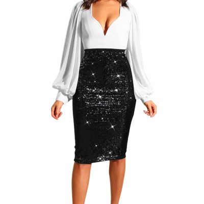 Women's Sequin Long Skirt, Low Waist, Party, Y2K Streetwear
