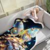 WEQEER Butterfly Fleece Blanket, Colorful Plush Cartoon Throw for Girls, Adults and Children, Warm Sofa Blanket (9, 150 x 200 cm) view 2