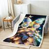 WEQEER Butterfly Fleece Blanket, Colorful Plush Cartoon Throw for Girls, Adults and Children, Warm Sofa Blanket (9, 150 x 200 cm) view 3