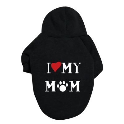 Dog Sweater I Love My MOM / I Love My DAD