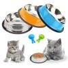 3-Pack Stainless Steel Cat Bowls with Non-Slip Base view 1