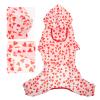 FRCOLOR Hooded Dog Raincoat, Lightweight Adjustable Waterproof Pet Poncho view 4