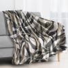 Leaf Plush Flannel Fleece Blanket, 59 x 79 in, Large Warm Soft Throw view 4