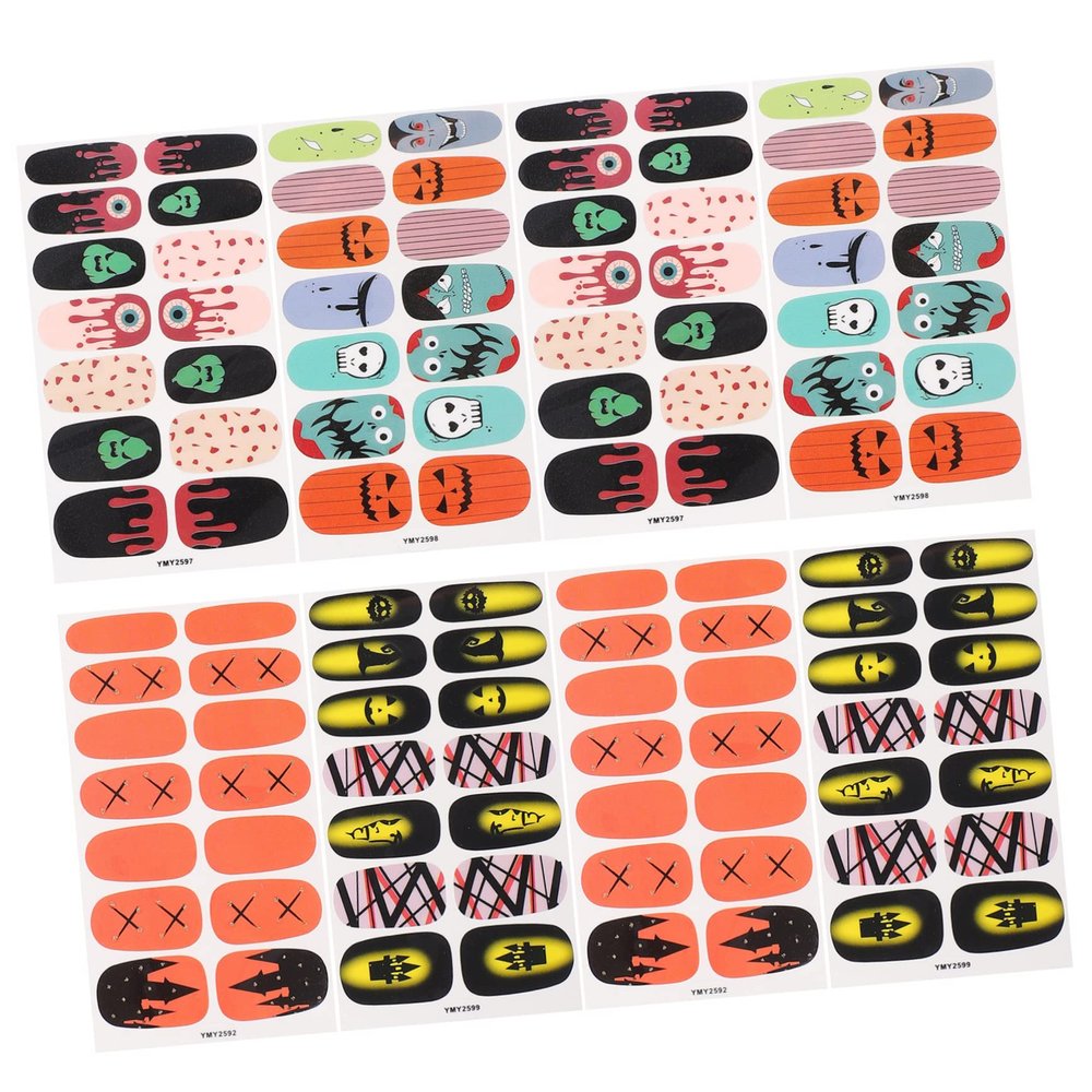 112 Self-Adhesive Halloween Nail Art Stickers