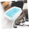 PRETYZOOM Semi-Closed Cat Litter Box view 4