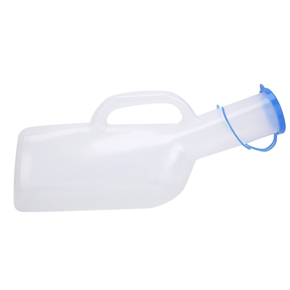 Cocoarm 1000 mL Plastic Urinal for Men, Portable Urine Bottle for Elderly Bedridden Patients