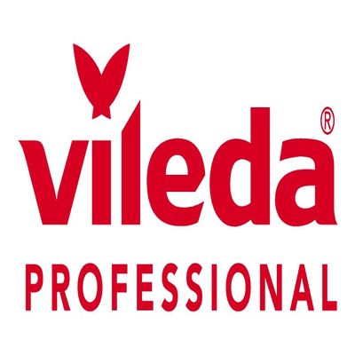 Vileda Professional Scouring Sponge Red/White – 7 x 15 cm | Pack (1 pc.)