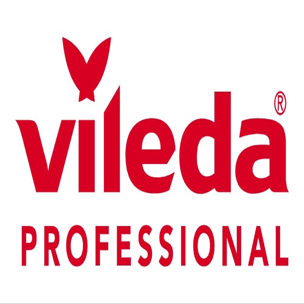 Vileda Professional Scouring Sponge Red/White – 7 x 15 cm | Pack (1 pc.)